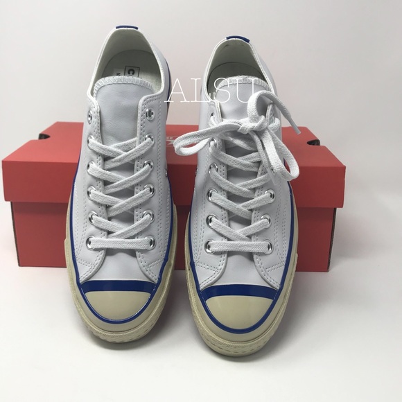 Converse Chuck 70 OX Leather White Blue W AUTHENT - Picture 5 of 8